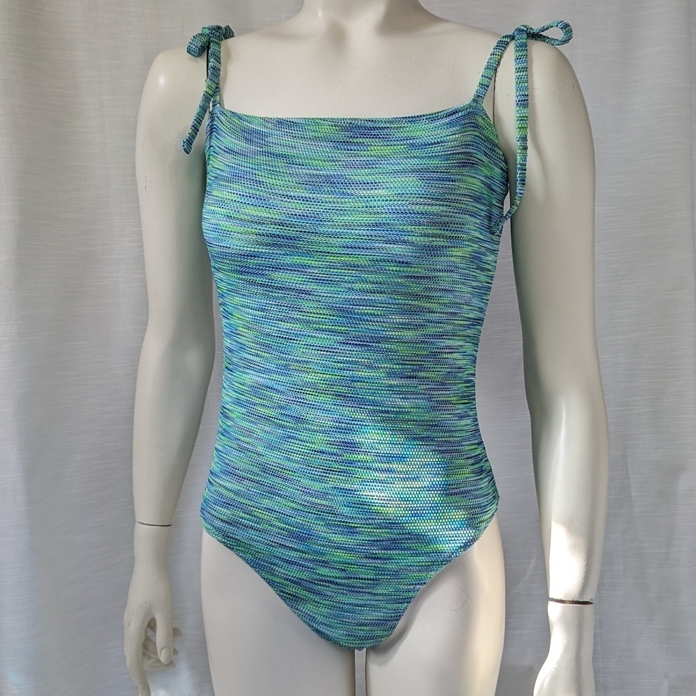 Aeria One Piece Cheeky Woven-Style Swimsuit